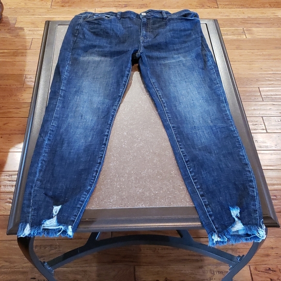 KanCan Denim - Kancan dark blue distressed Jeans